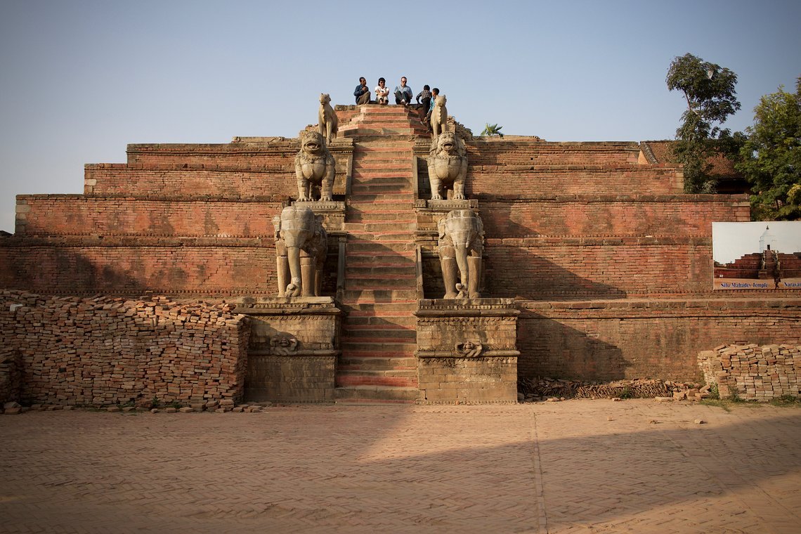 Erdbebenschäden in Bhaktapur