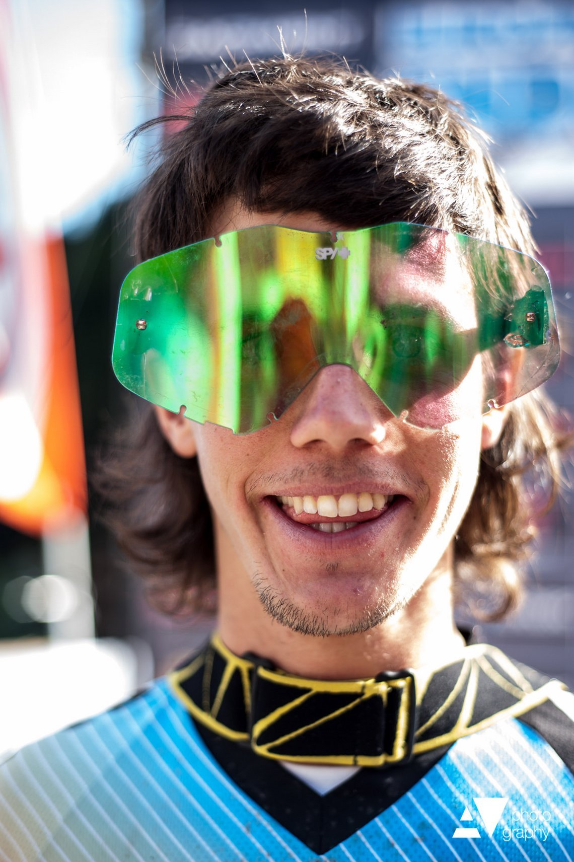 Ein sehr gut gelaunter Ludovic May. Der junge Schweizer hat nicht nur eine tolle Sonnenbrille, sondern ist auch richtig schnell!