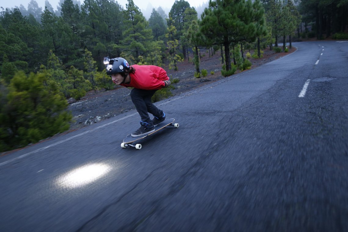 ... macht auch beim Longboarden eine gute Figur