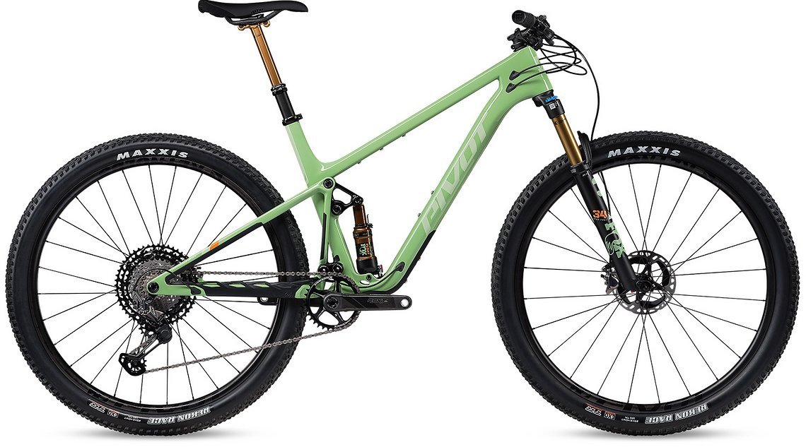 Das neue Pivot Mach 4 SL bekommt ihr in Seafoam Green …