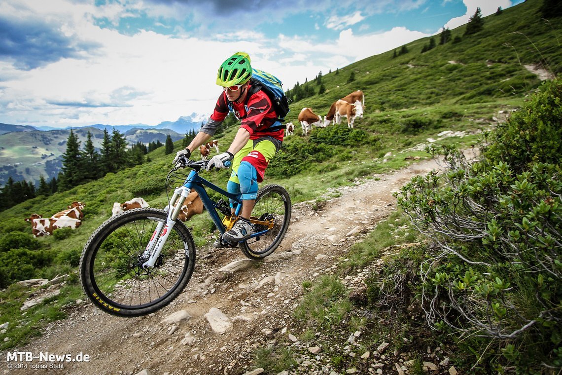 Grip und Traktion des Reifens können auf dem Trail voll überzeugen