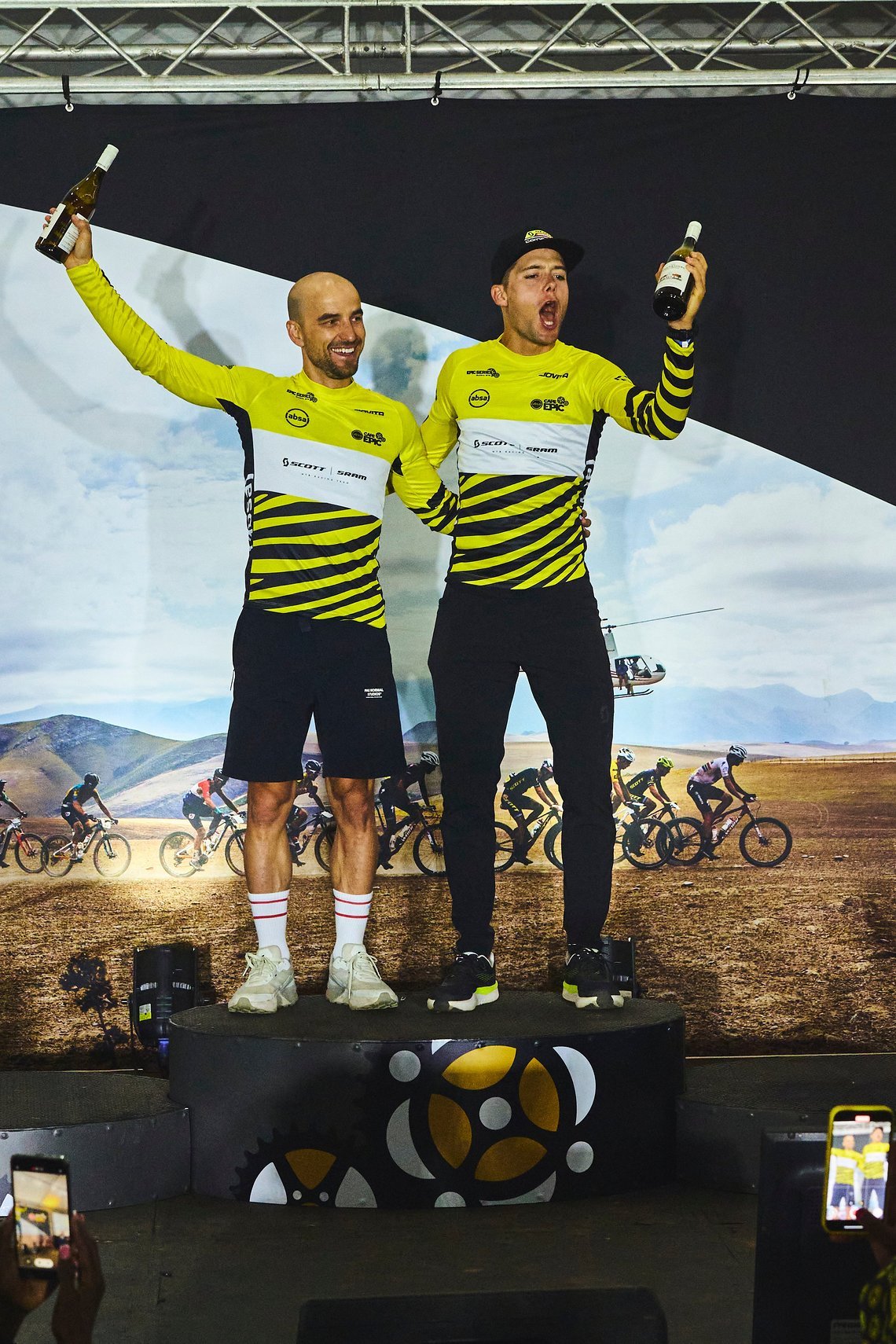 during Stage 1 of the 2025 Absa Cape Epic Mountain Bike stage race held at Meerendal Wine Estate, Cape Town, South Africa on the 17th March 2025. Photo by Michael Chiaretta/Cape Epic
PLEASE ENSURE THE APPROPRIATE CREDIT IS GIVEN TO THE PHOTOGRAPHER A