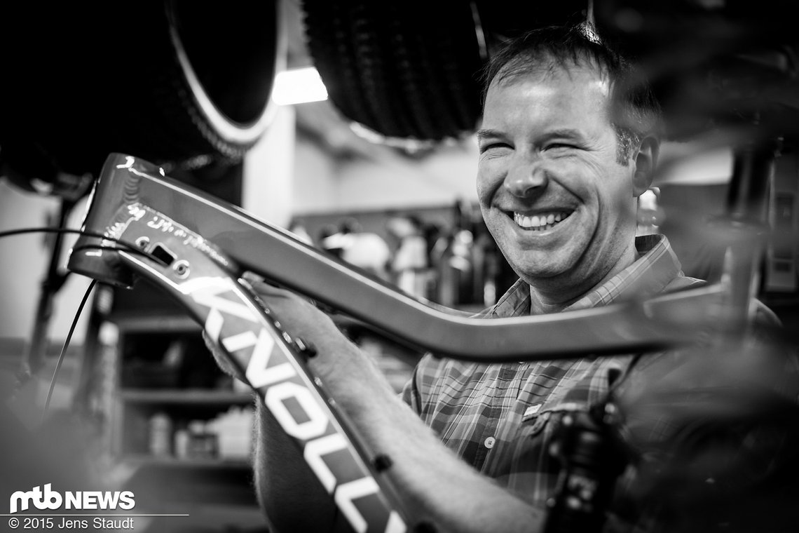 Noel weiß, wofür er Bikes entwickelt ...