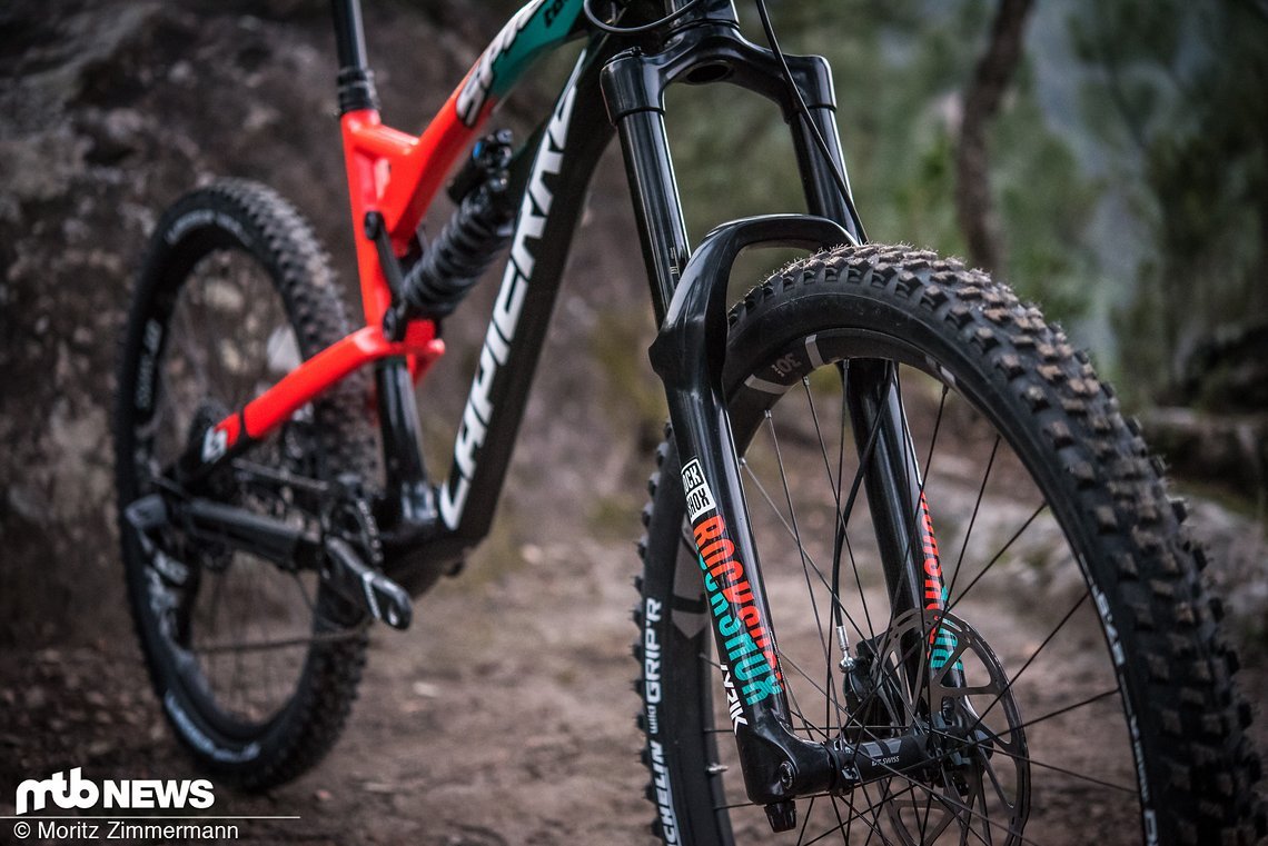 Auch vorne hat das Lapierre Spicy Team Ultimate 170 mm Federweg.