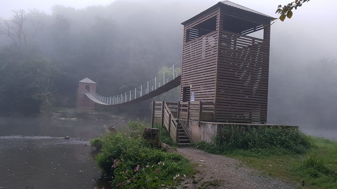 La passerelle du Moulin de l'Épine.