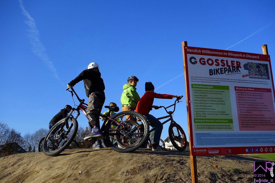 Starthügel am Gossler Bikepark