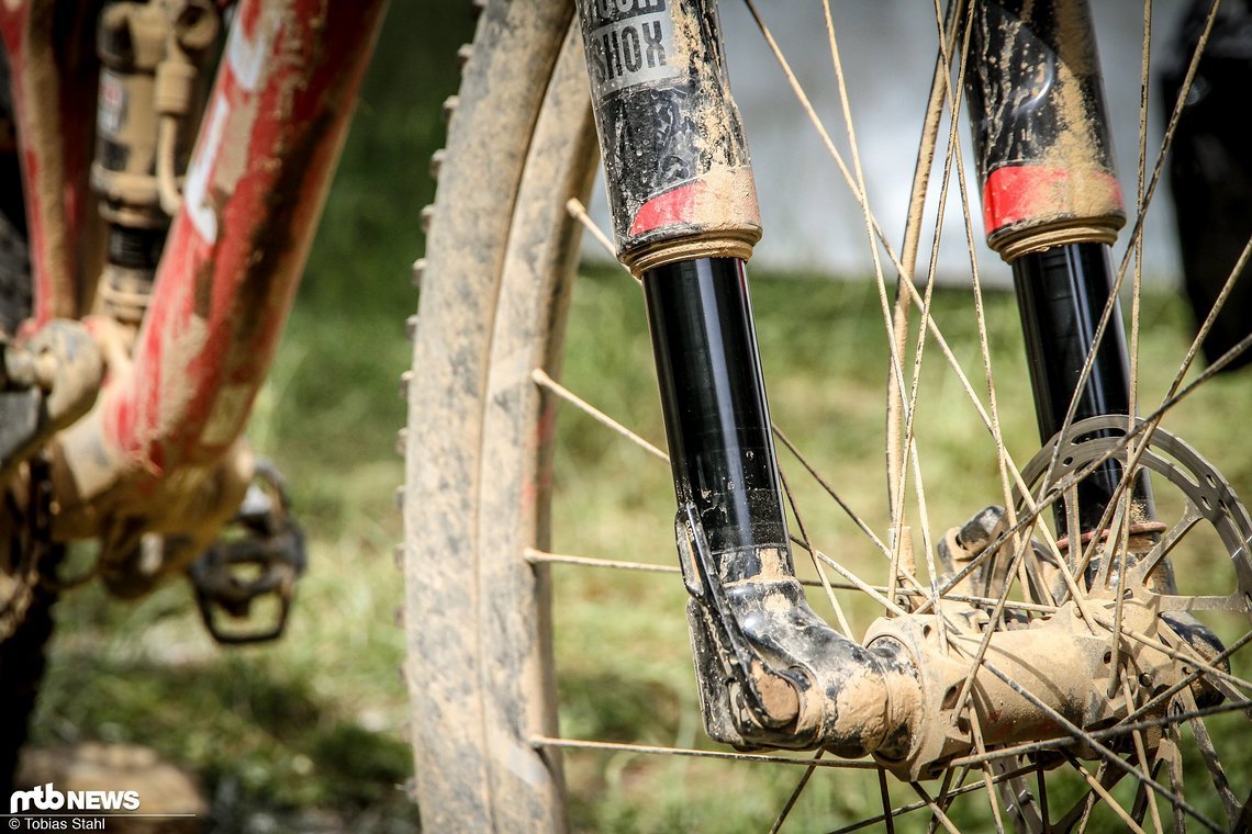 Die RockShox RS-1 freut sich nach Ende des Dauertests auf einen Service!