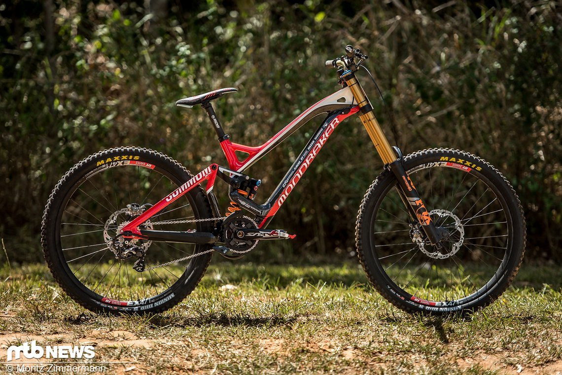 Auf diesem Mondraker Summum wird Markus Pekoll am Sonntag die letzte Downhill-WM seiner Karriere bestreiten