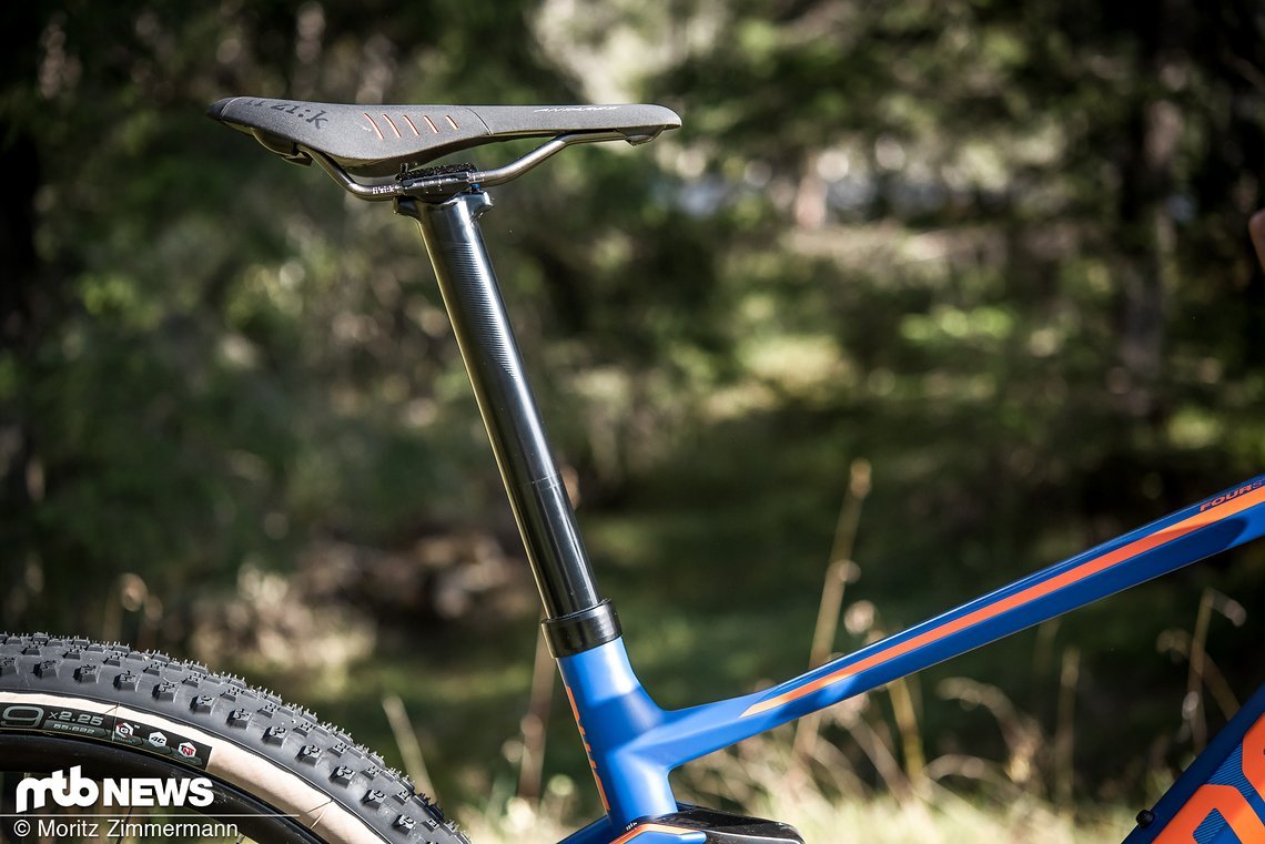 Das markanteste Feature des neuen BMC Fourstroke 01 ist die integrierte RAD-Sattelstütze.