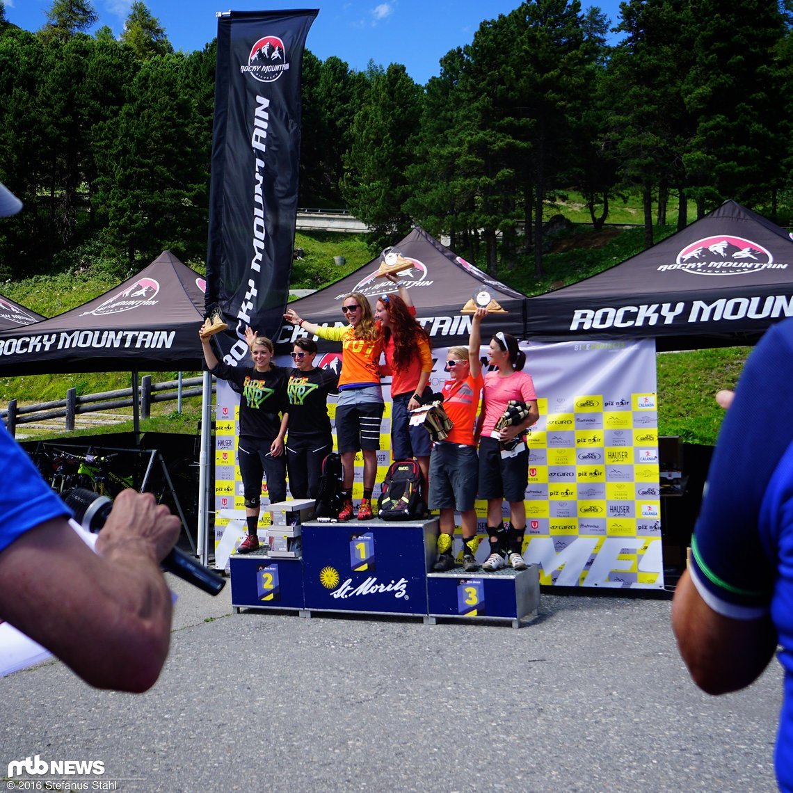 Podium der Frauen