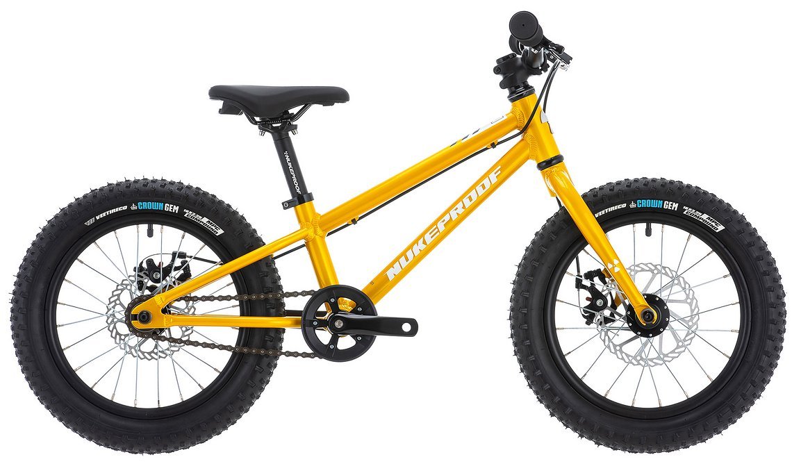 ... Nukeproof Cub Scout 16 kommen Scheibenbremsen zum Einsatz.