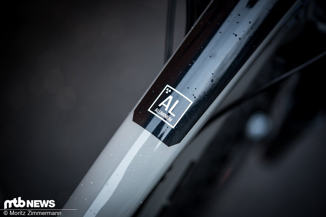 ... und das Elementsymbol von Aluminium auf dem Oberrohr wissen zu gefallen.