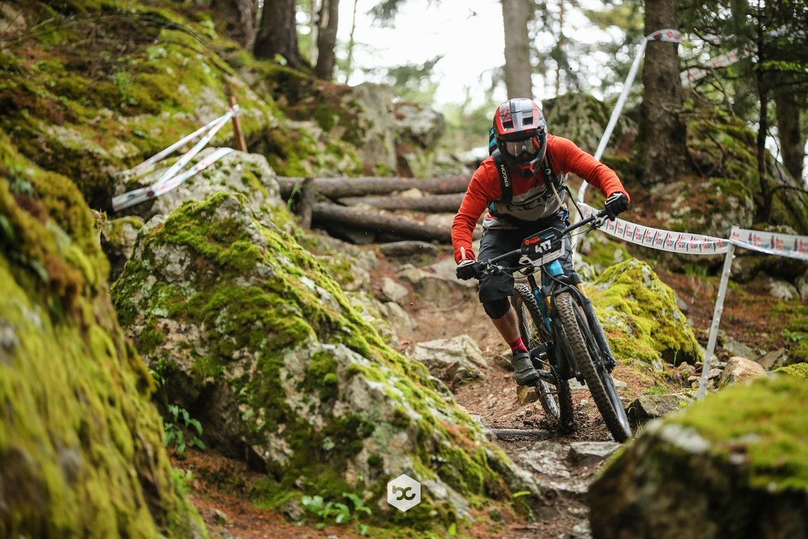 Auf den harten Trails bei der TrailTrophy in Latsch galt es Laufruhe und Fahrwerk im Grenzbereich auszutesten