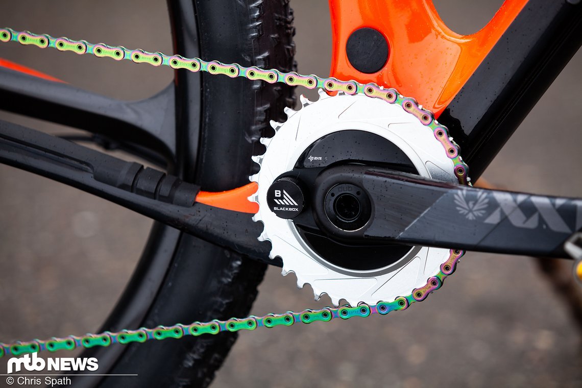 Terpstra ist mit einem Blackbox-Powermeter von SRAM unterwegs