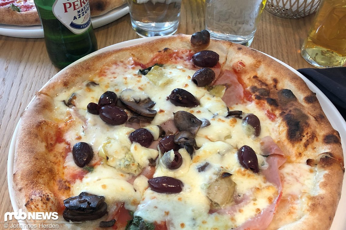 Pizza beim Mozzarella Store.