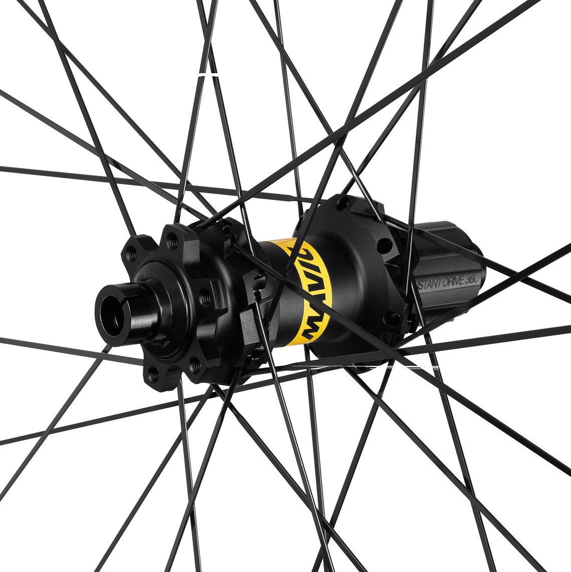 Die Mavic Infinity Hubs sind mit ID360 Ratchet Freilauf bestückt.