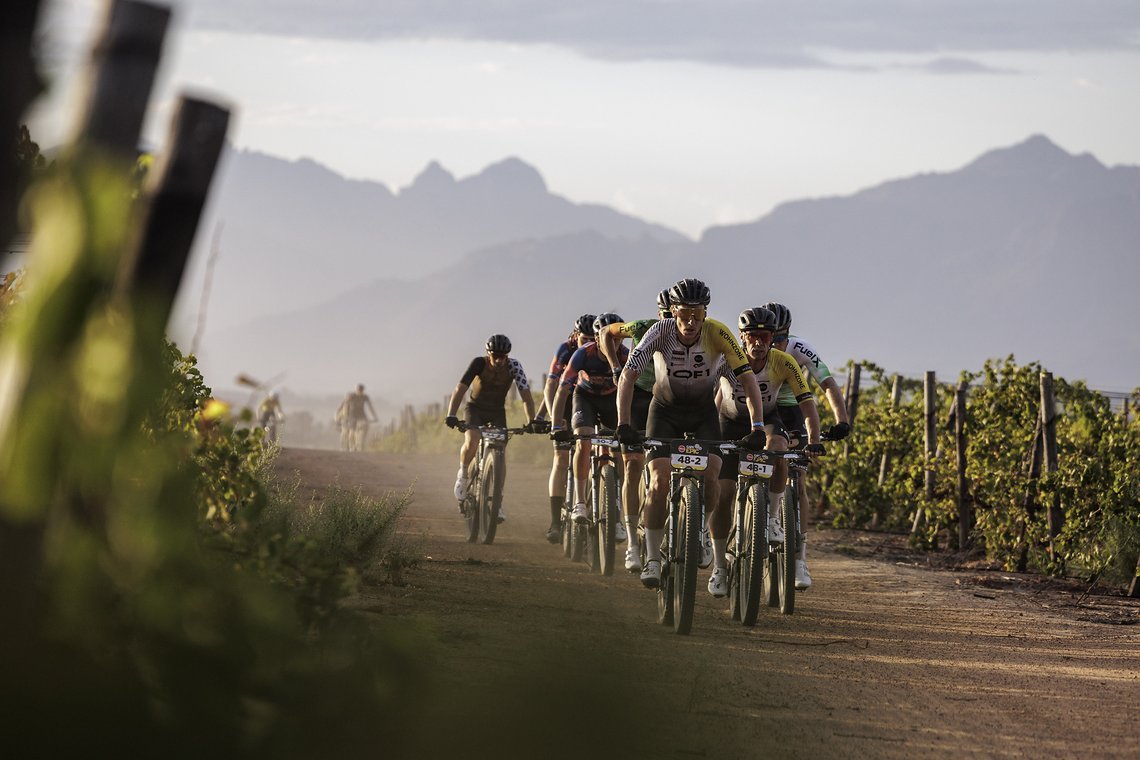 David SCHÖGGL during Stage 4 of the 2025 Absa Cape Epic Mountain Bike stage race held at Fairview, Paarl, Cape Town, South Africa on the 20th March 2025. Photo by Nick Muzik/Cape Epic
PLEASE ENSURE THE APPROPRIATE CREDIT IS GIVEN TO THE PHOTOGRAPHER 