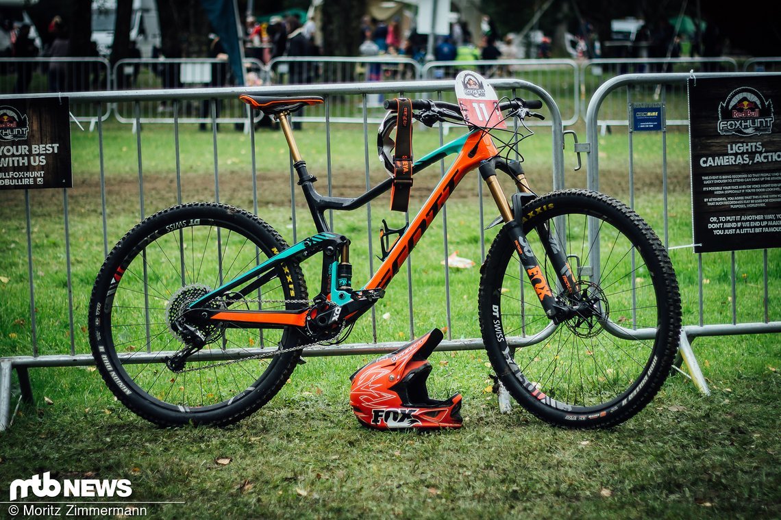 Wolfgangs Arbeitsgerät für die Red Bull Foxhunt: Ein Scott Genius 2018