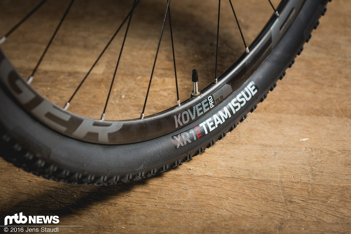 Handmade in the US – Am Topmodell kommen die hauseigenen Bontrager Kovee XXX Laufräder zum Einsatz.