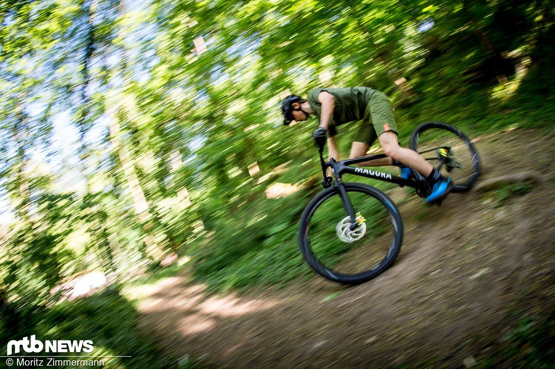 Reine Machbarkeitsstudie oder fahrfertiges Bike? Inzwischen ist die Magura MCi voll funktionstüchtig und kann uneingeschränkt im Gelände gefahren werden!