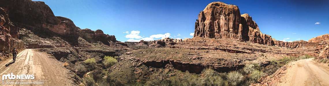 Auch dieser Trail mit Aussicht hat einen Namen: Moab Cane Creek Blvd Climb