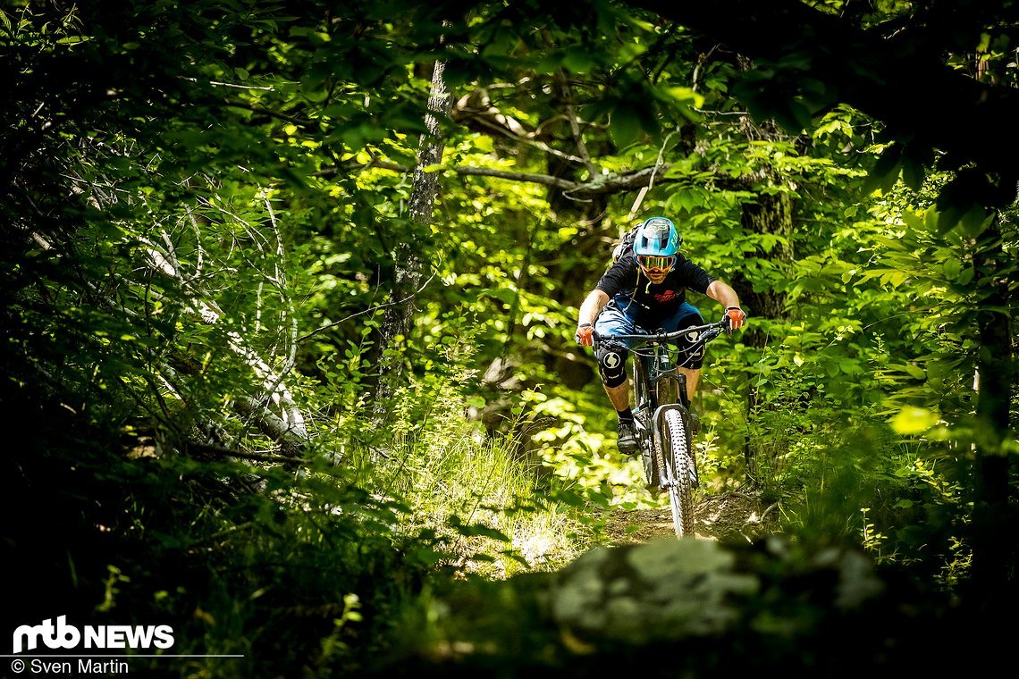 Auf den Trails um Molini beginnt der Tag mit deutlich mehr Flow