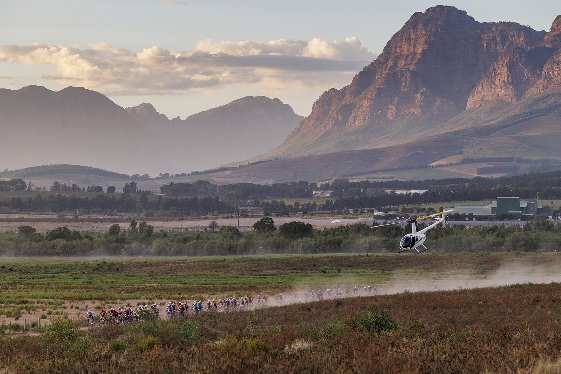 riders during Stage 4 of the 2025 Absa Cape Epic Mountain Bike stage race held at Fairview, Paarl, Cape Town, South Africa on the 20th March 2025. Photo by Sam Clark/Cape Epic
PLEASE ENSURE THE APPROPRIATE CREDIT IS GIVEN TO THE PHOTOGRAPHER AND ABSA