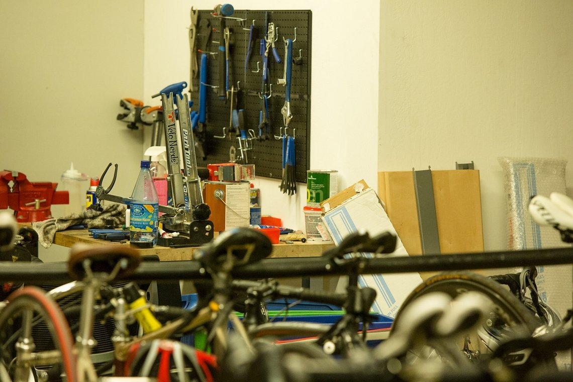 Bike-Werkstatt im Büro