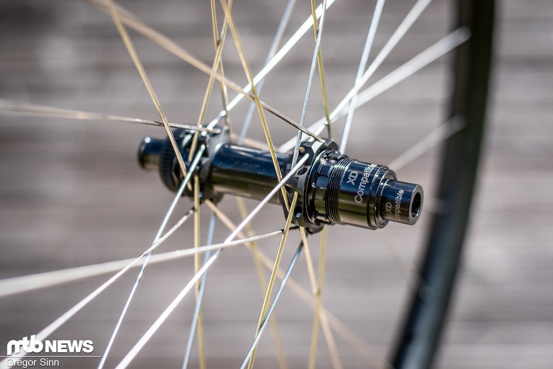 Die DT Swiss 180-Naben sind nicht nur mit dem dargestellten SRAM XD, sondern auch mit Shimano-Standard und Micro Spline-Freilaufkörpern erhältlich.