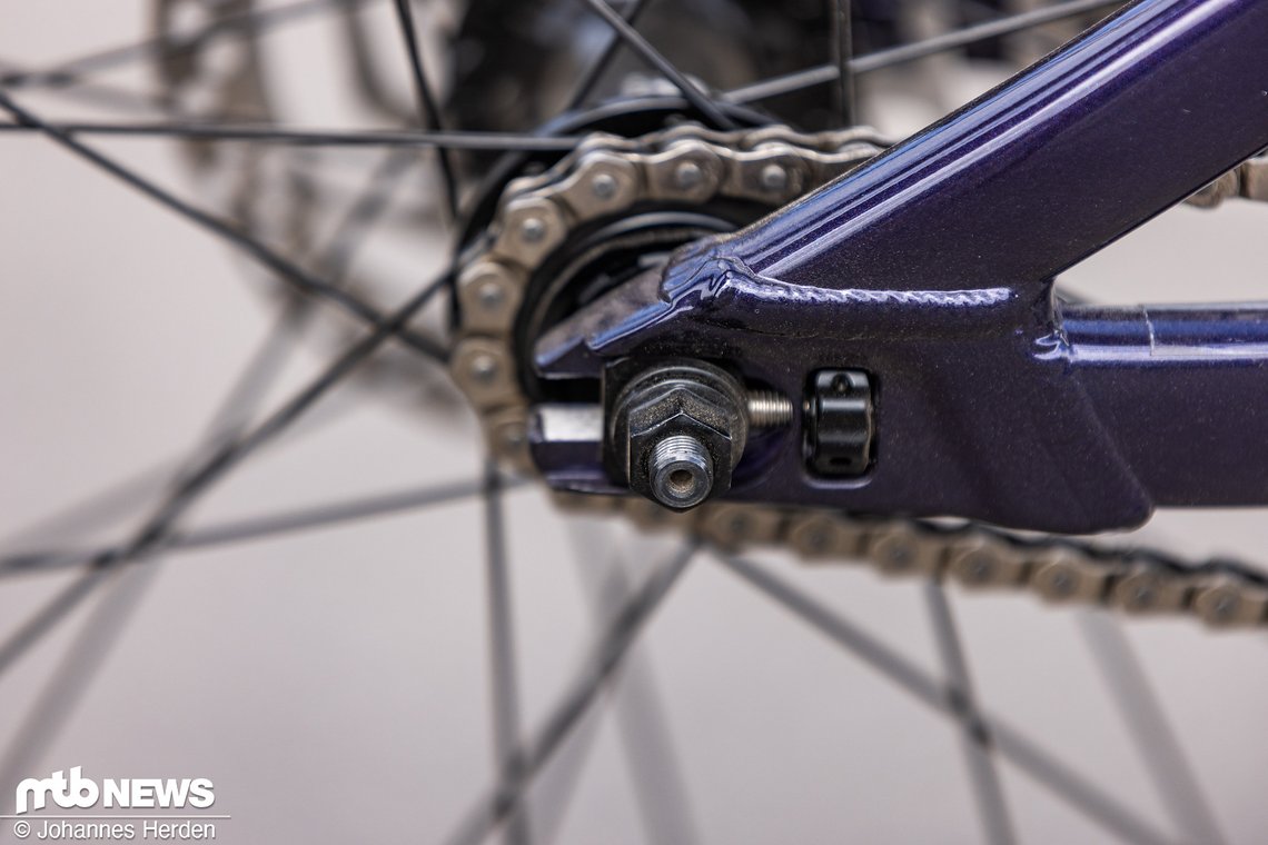 Der Singlespeed-Spanner ist unauffällig und kompakt.