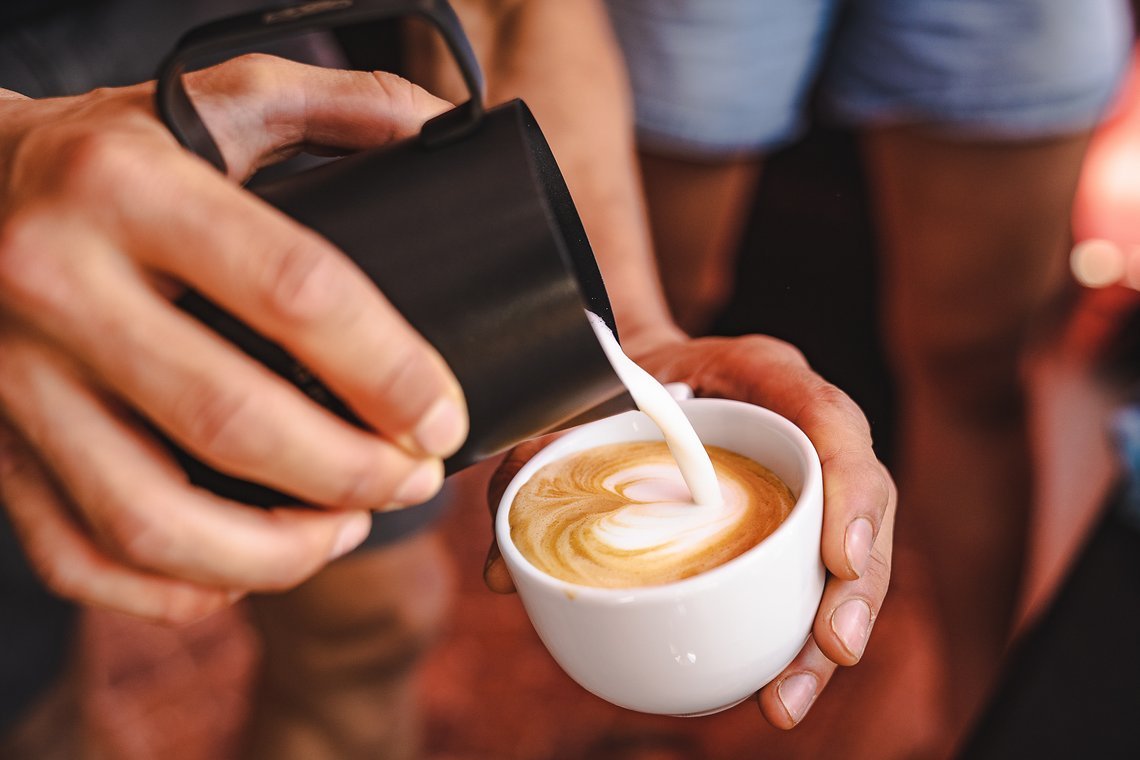 Gusti Wildhaber und Remi Gauvin haben sich als die besten Cappuccino-Künstler herausgestellt.