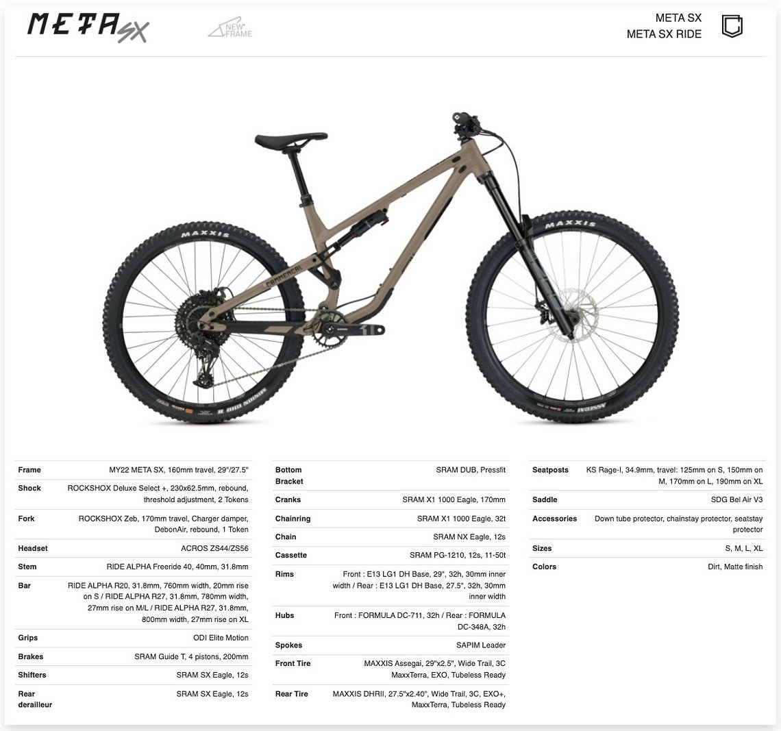 Commencal Meta SX Ride