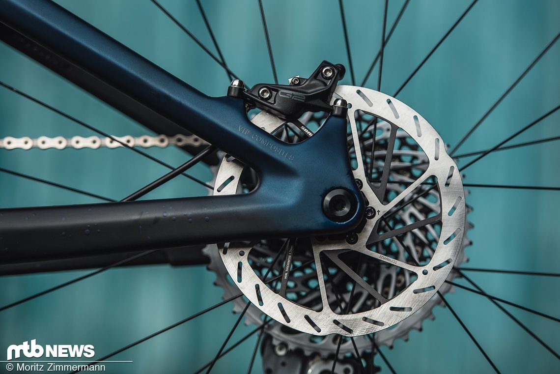 Die SRAM G2 RSC-Bremse ist für den angepeilten Einsatzbereich entschieden zu schwach