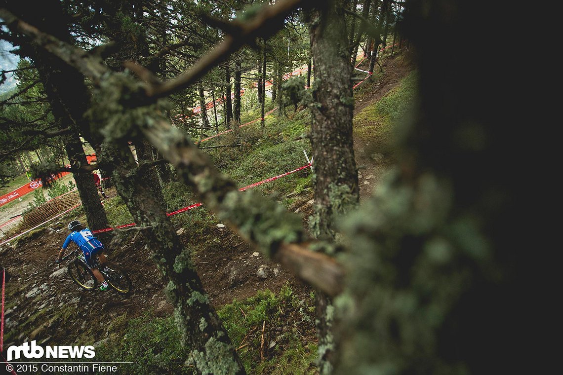Die Italienerin Martina Berta gab im Downhill mächtig Gas.