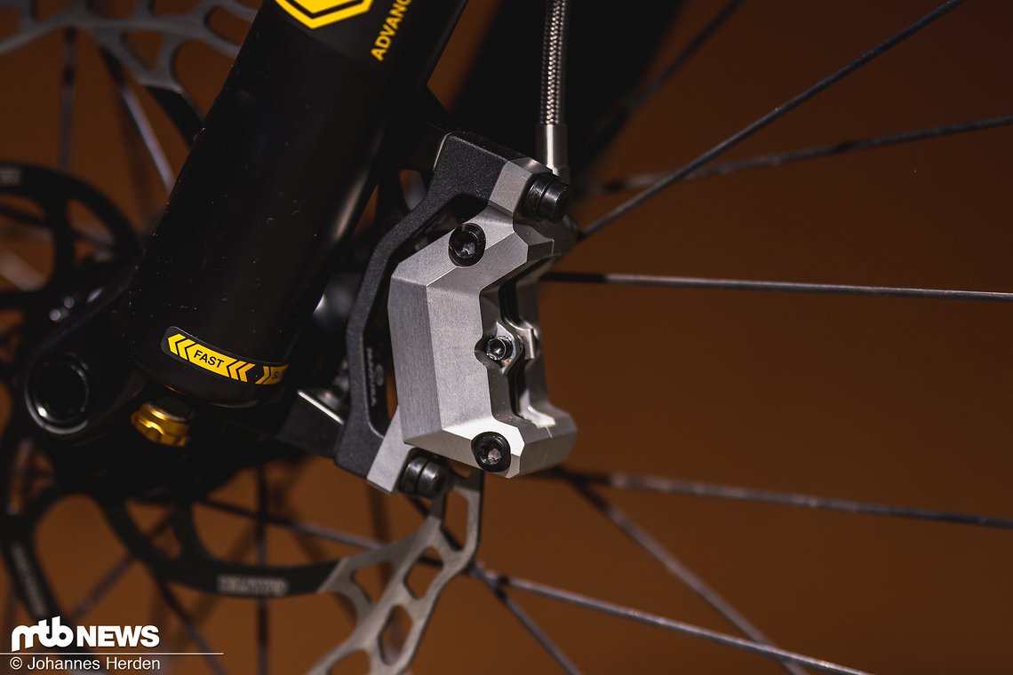 Auch die Bremse von 612 Parts ist ein echter Eyecatcher.