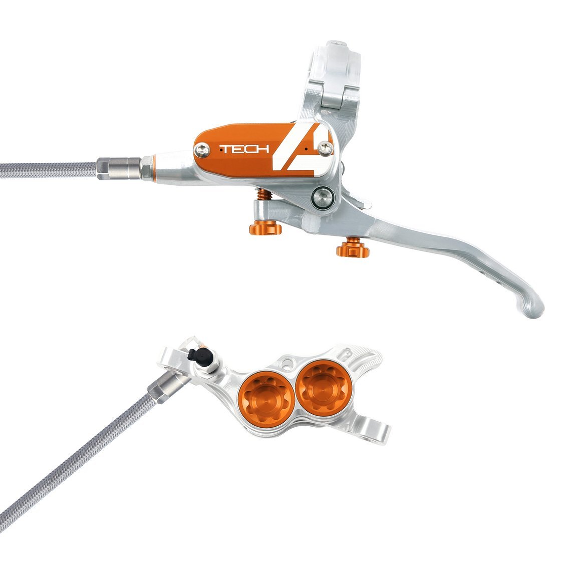 WEB SILVER ORANGE T4 E4 BRAIDED