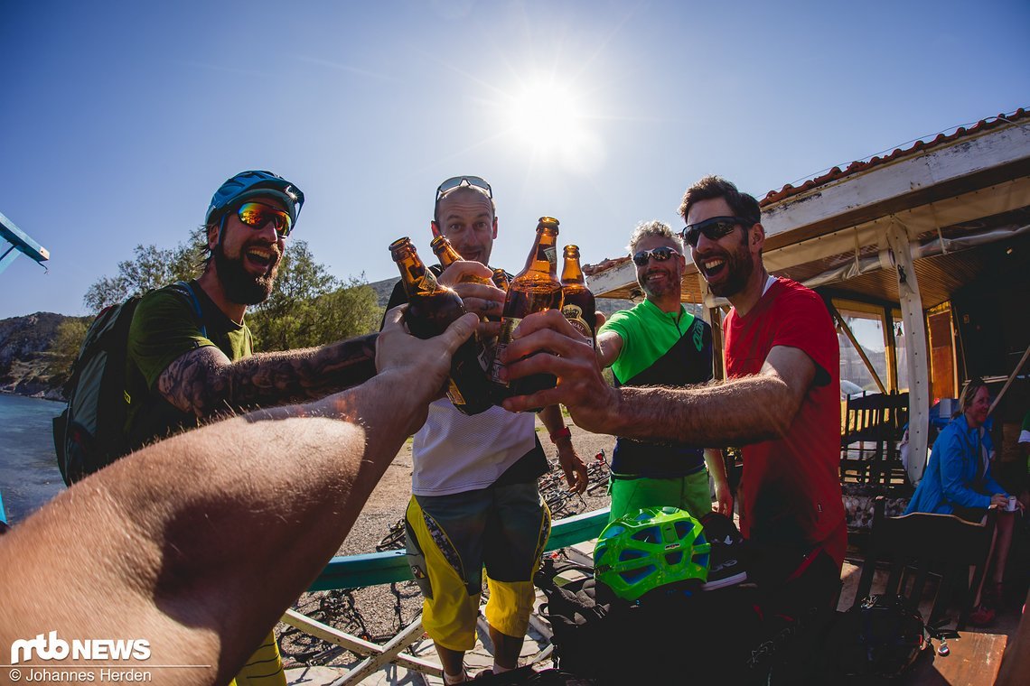 Prost! Ein Bier zum Abschied einer sehr gelungenen Woche
