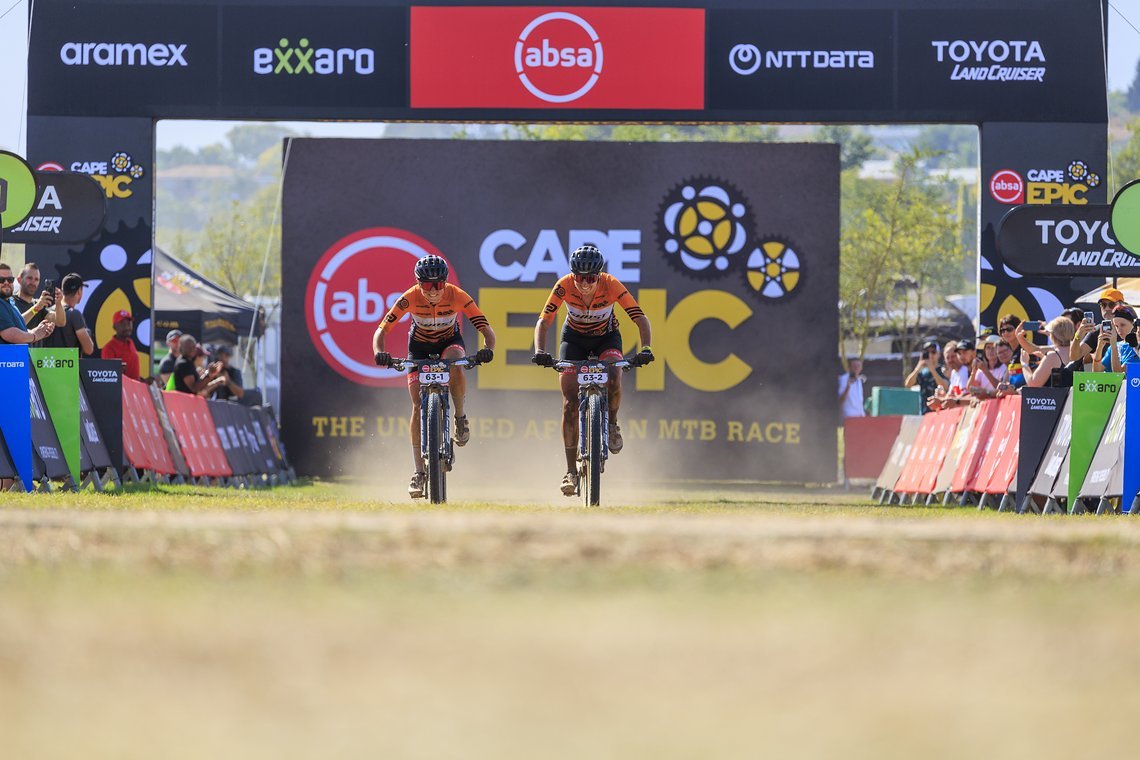 Riders during Stage 5 of the 2024 Absa Cape Epic Mountain Bike stage race from CPUT, Wellington to CPUT, Wellington, South Africa on 22 March 2024. Photo by Sam Clark/Cape Epic
PLEASE ENSURE THE APPROPRIATE CREDIT IS GIVEN TO THE PHOTOGRAPHER AND ABS