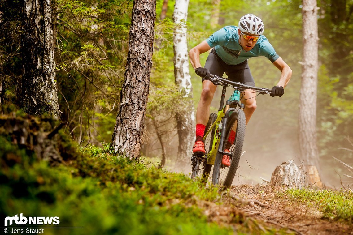 Unser XC-Spezialist Gabi war von dem Trek Supercaliber extrem angetan