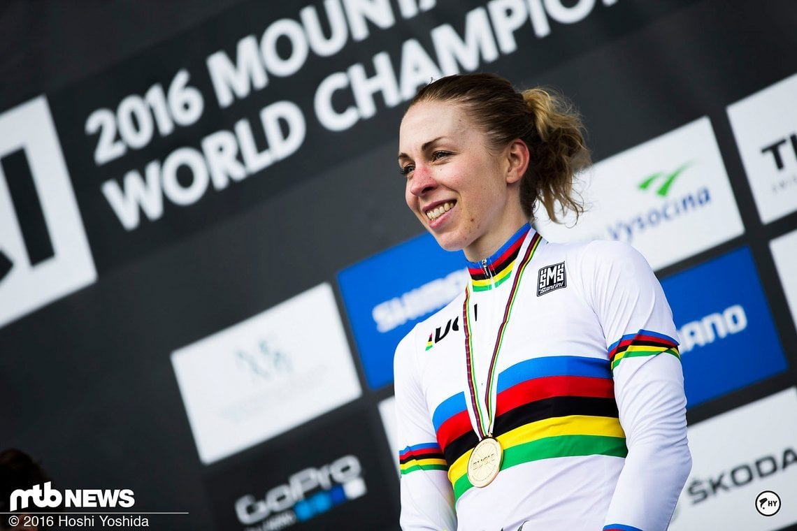 Annika Langvad darf das Rainbow Jersey nun 14 Monate lang tragen, denn die nächste WM ist erst im September 2017