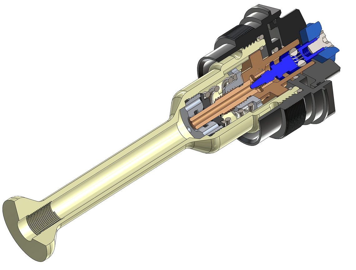 Dämpfungsaufbau des HC 97 im Schnittmodell