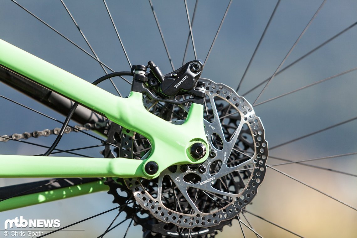 Vier-Kolben-Bremsen sieht man am Trailbike immer öfter