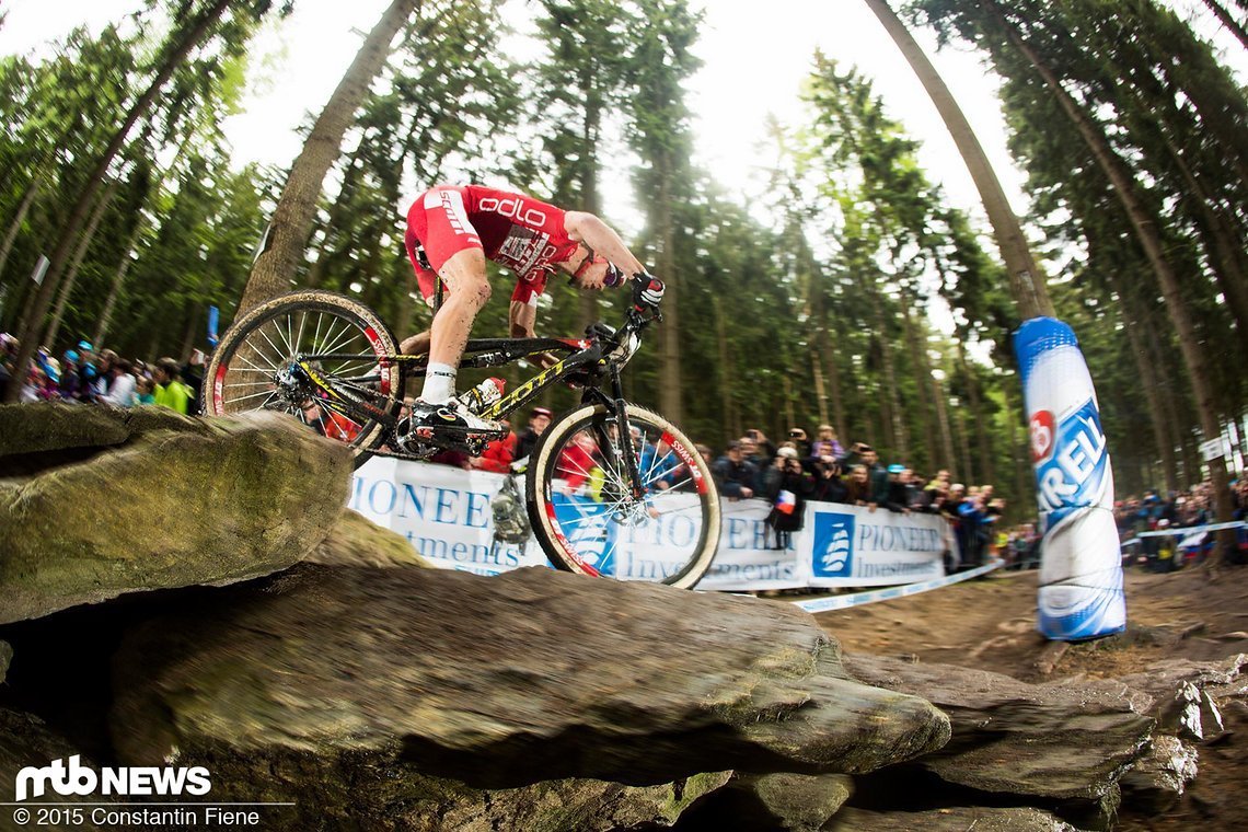 Nino Schurter im Rock-Garden.