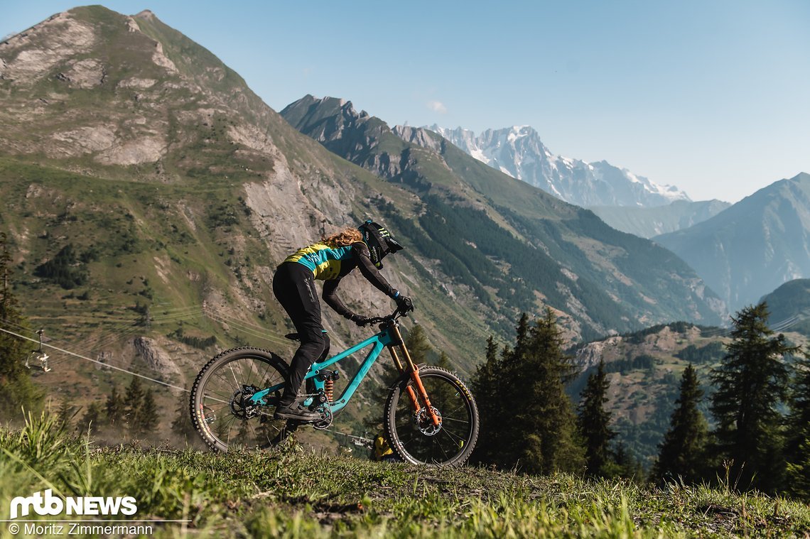 Steil und rutschig kann Camille Balanche richtig gut.
