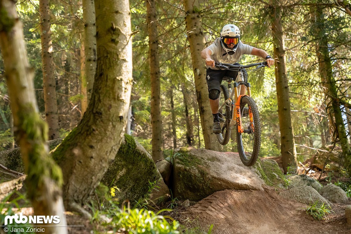 Dank der guten Belüftung kann man auch heiße Sommertage im Bikepark genießen.