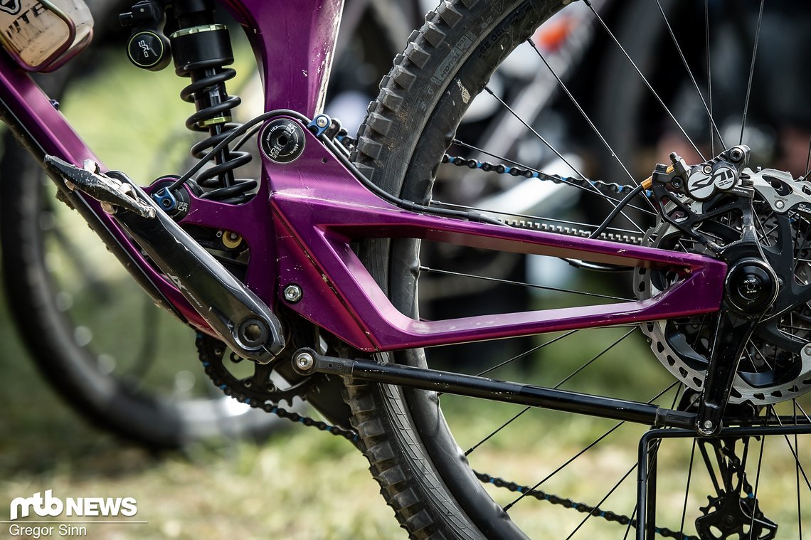 Auch ein Bike mit spannender Bremsmoment-Abstützung hat Actofive mittlerweile im Angebot.