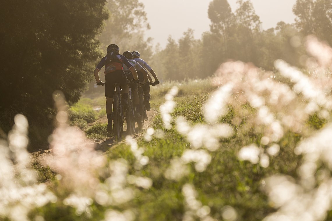 Riders during Stage 5 of the 2024 Absa Cape Epic Mountain Bike stage race from CPUT, Wellington to CPUT, Wellington, South Africa on 22 March 2024. Photo by Sam Clark/Cape Epic
PLEASE ENSURE THE APPROPRIATE CREDIT IS GIVEN TO THE PHOTOGRAPHER AND ABS
