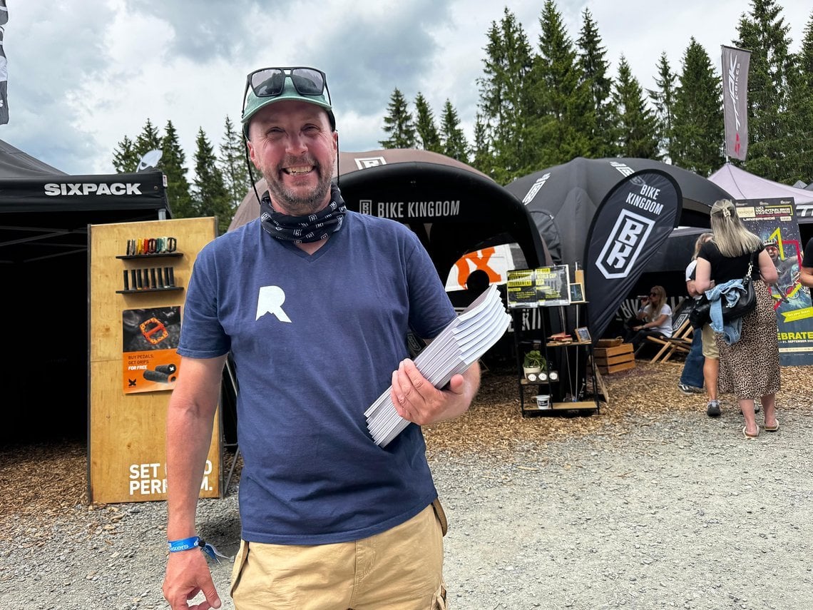 Das Ride Magazin aus der Schweiz war auch da!