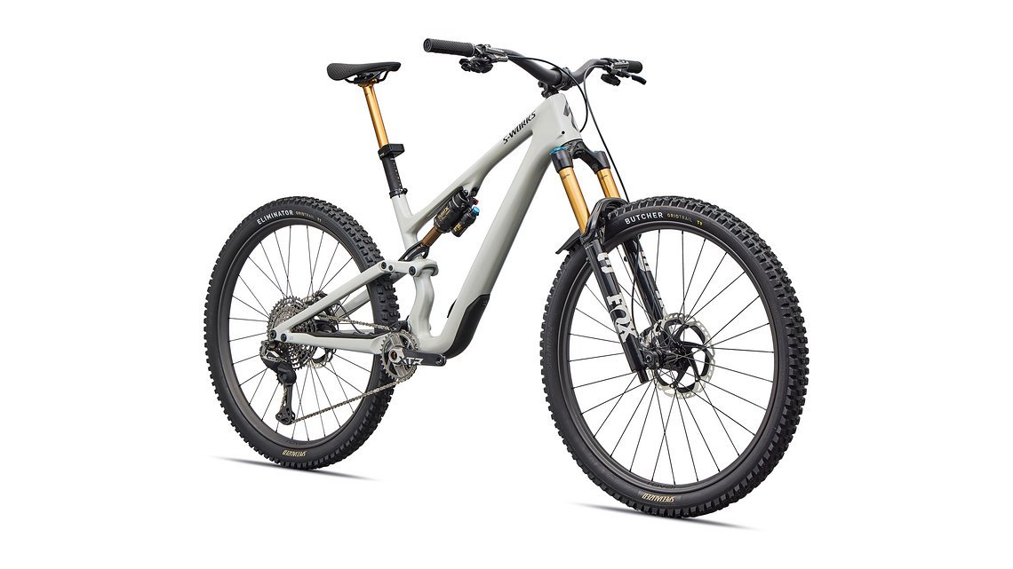Dafür gibt's das Bike auch in feschem Weiß.