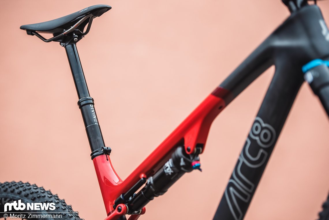 Bei einem modernen Cross-Country- / Down-Country-Bike nicht mehr wegzudenken: Absenkbare Sattelstützen.